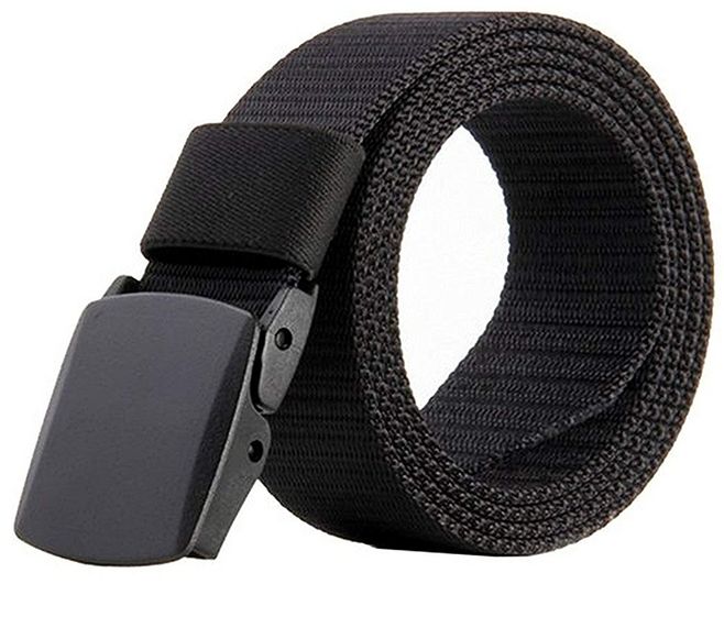 Nylon Canvas Breathable Military Tactical Men Waist Belt With Plastic Buckle by JASGOOD